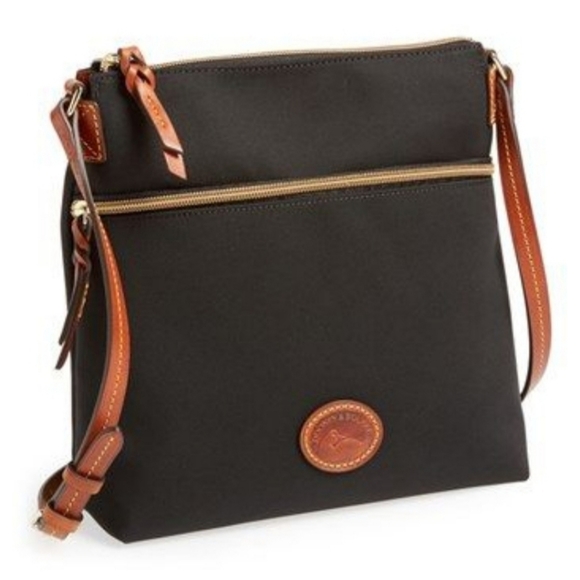 Dooney & Bourke Black Canvas Crossbody Bag - Picture 1 of 14